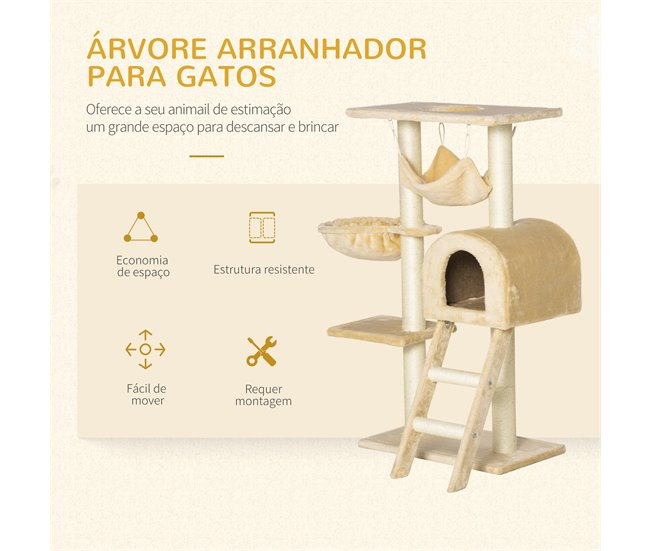 Árvore Arranhador para Gatos Bege