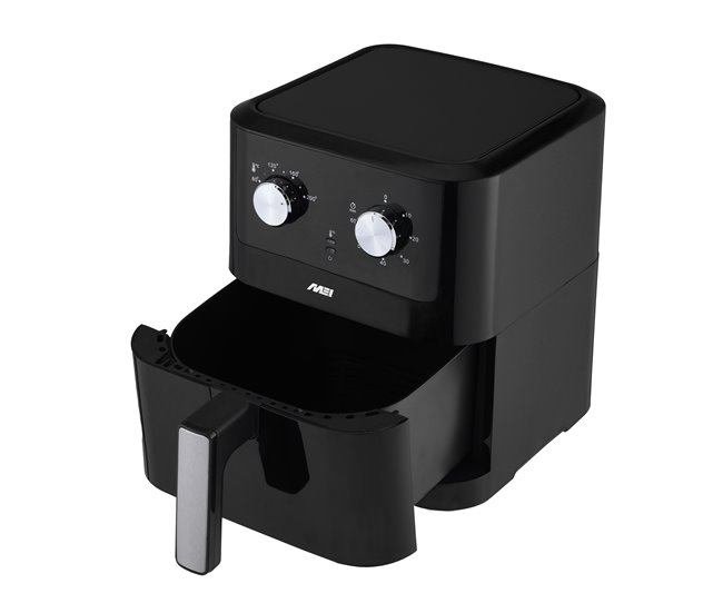 Fritadeira sem óleo MEI AF 6000 6 litros 1500W Preto