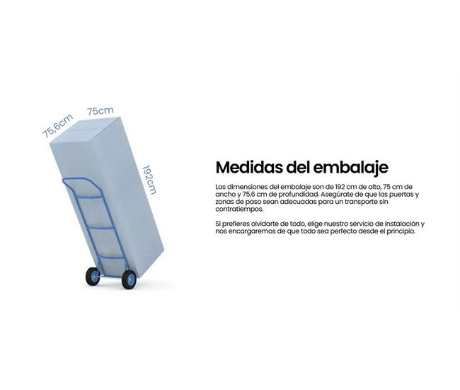 INFINITON Frigorifico Combi FGC-432WC85DEK Preto / Cinza