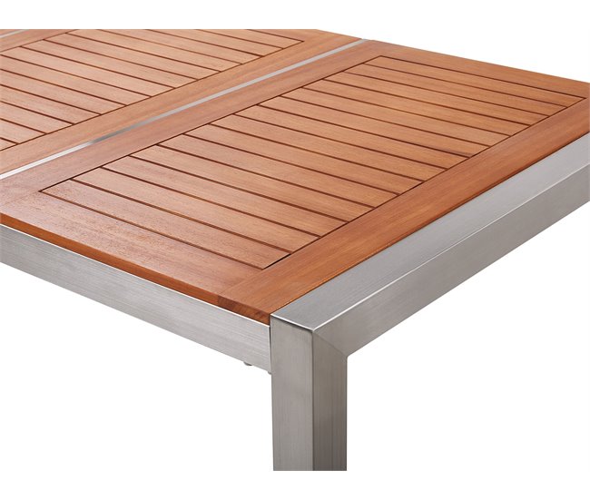 Beliani Mesa de refeição GROSSETO 90x180 Castanho