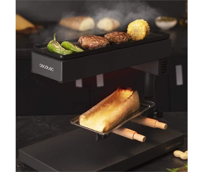 Raclette Cheese&Grill tradicional 6000 Preto Cecotec Preto