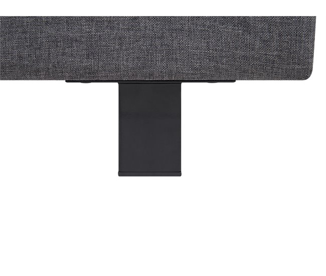 Beliani Cama de água Poliéster ALBI 175x211 Cinza