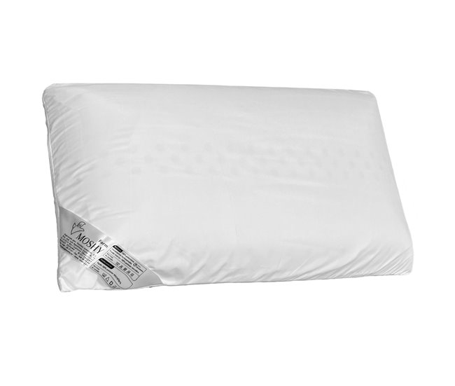 Almofada de espuma viscoelástica Moshy de altura média 150x35 Branco