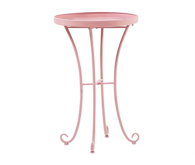 Beliani Conjunto bistrô CAVINIA Rosa