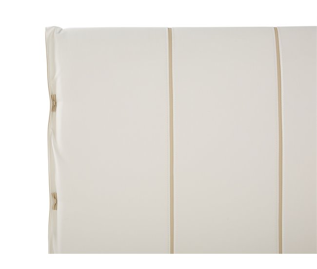 Beliani Cama com estrado Pele sintética BETIN 230x200 Creme