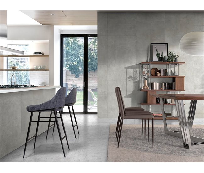 ANGEL CERDA Banco em tecido cinzento Cinza