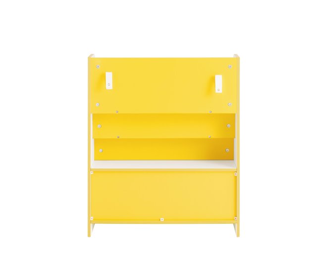 Estante para livros infantis e brinquedos 3 compartimentos KMB108-G SoBuy PT Dourado
