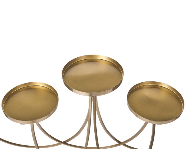 Beliani Candelabro BUARAN Dourado