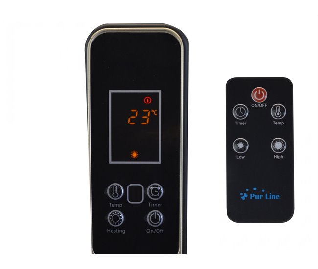 Almofada elétrica de lã cinza 45x85cm Preto