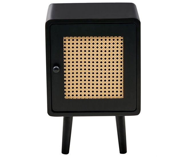 Beliani Mesinha de cabeceira LEFROY 33 Preto