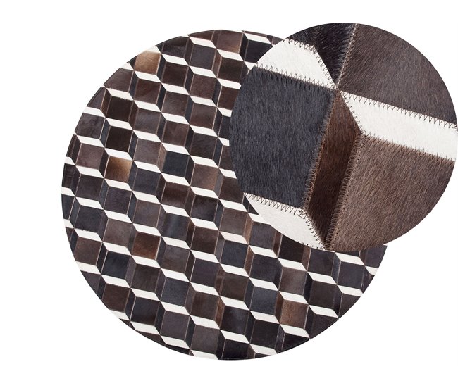 Beliani Pelos curtos ALPKOY 140x140 Castanho