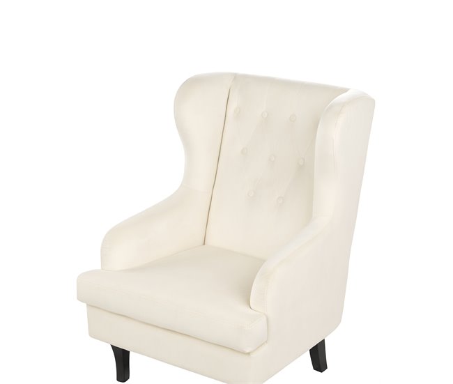 Beliani Poltrona ALTA Branco/ Bege