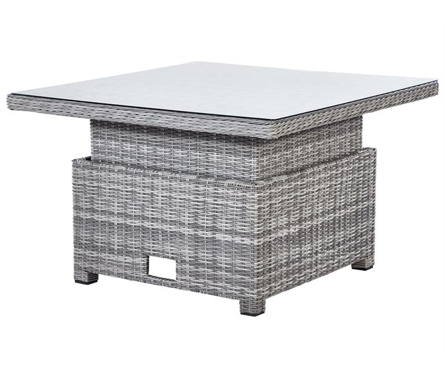 Beliani Conjunto lounge TEGLIO Cinza Escuro