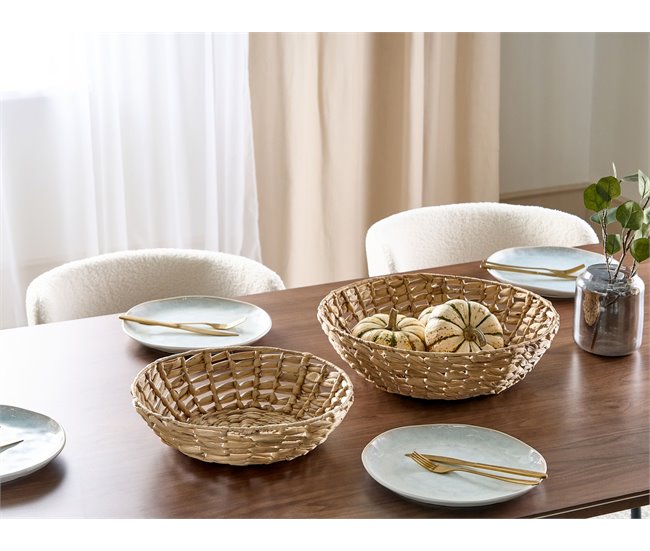 Beliani Cesto decorativo DALAT Bege