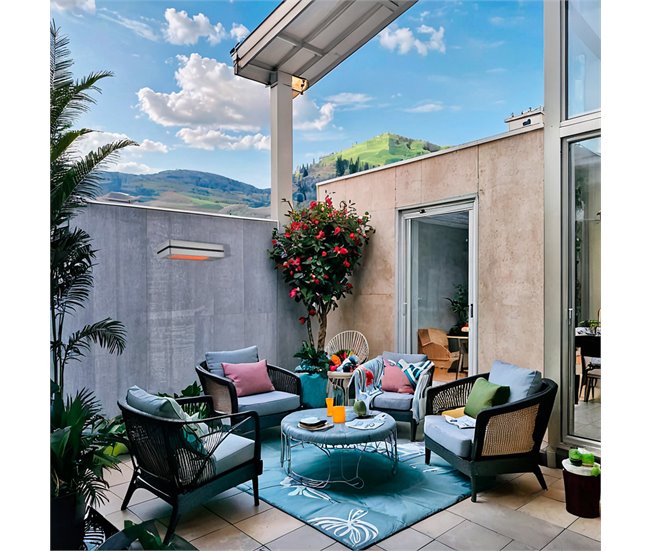 Aquecedor De Interior e Exterior MURCIA Cinza