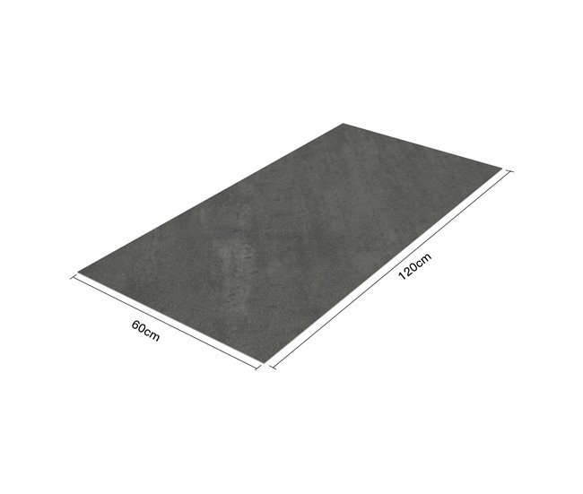 Revestimento de parede Bladel 12 painéis PVC Preto / Cinza