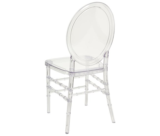 Beliani Silla de comedor MONTROSE Transparente