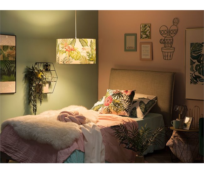 Beliani Candeeiro de tecto FLAMINGO Multicor