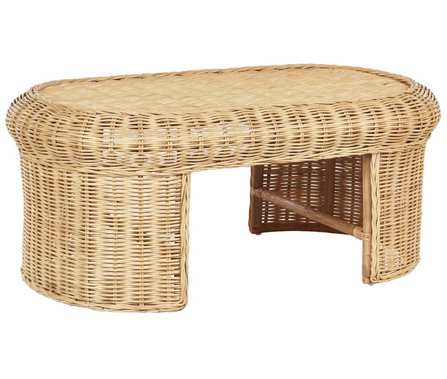 Beliani Mesa de jardim LIVADEIA Natural
