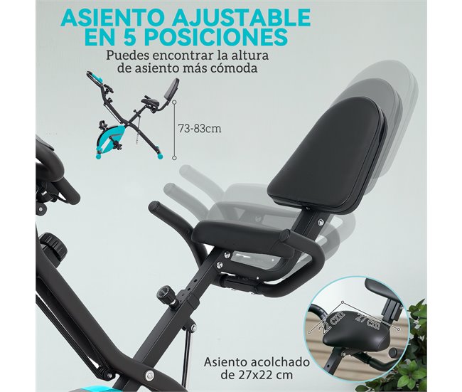 Bicicleta Estática Aço, ABS SPORTNOW Verde