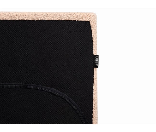 Beliani Cama Bouclé ALBI 195x211 Bege