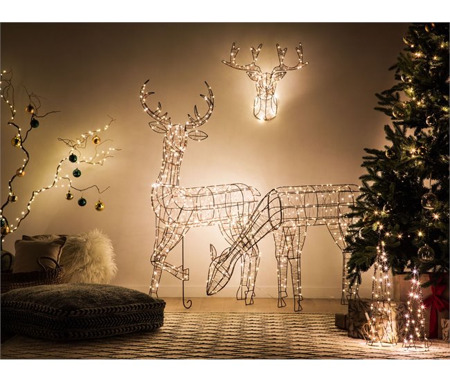Beliani Decoração LED NARUSKA Preto