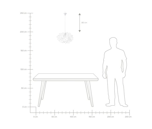 Beliani Candeeiro de tecto LAMONE Branco/ Bege