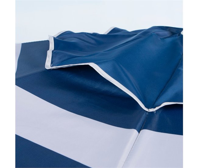 Guarda-sol à prova de vento com vara basculante e proteção UV50 Aktive Azul