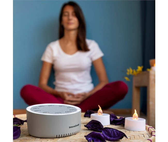 Máquina de ruído para dormir Cinza