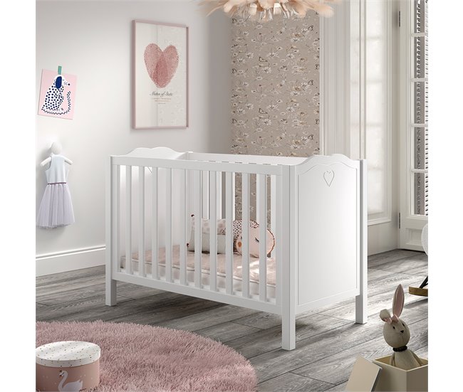 Cama de bebé Vipack Amori Branco
