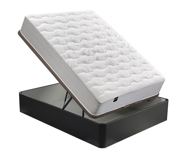 Colchão PEGASUS 8K BULTEX de material celular + sommier grátis Pikolin color wengué 