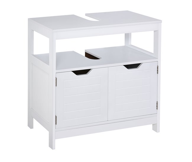 Armário Casa de Banho Placa de MDF kleankin, casa - casa de banho 60 Branco