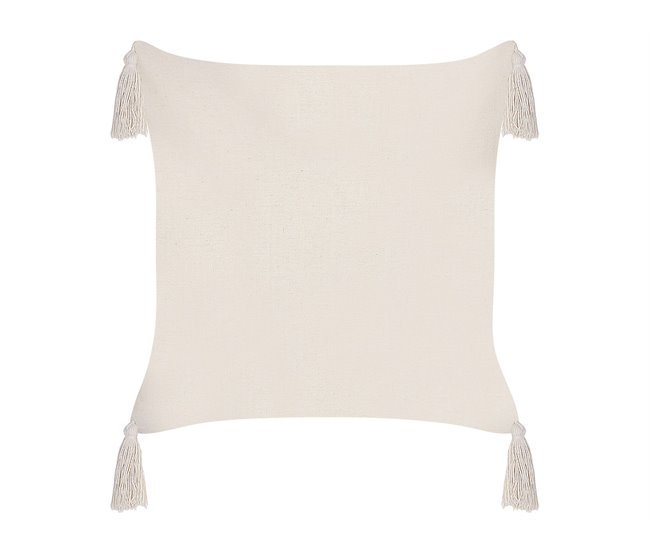 Beliani Almofada decorativa HAKONE 42x42 Bege