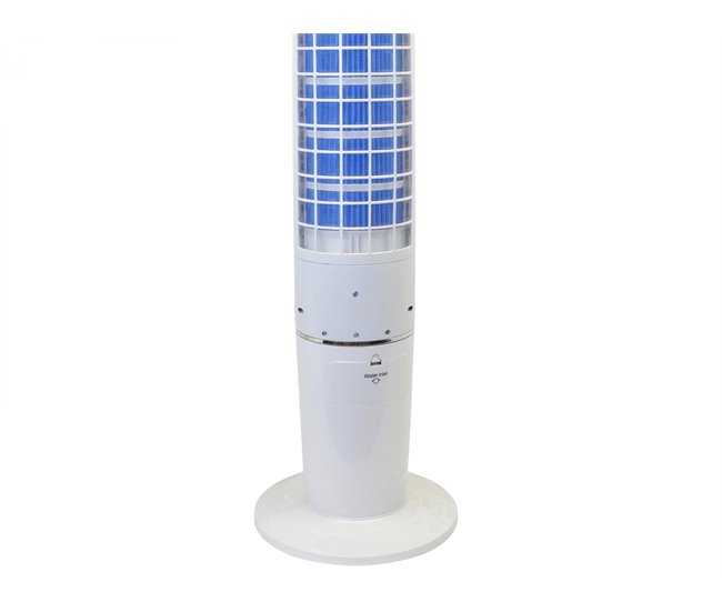 Ar condicionado evaporativo de torre digital com controlo remoto Branco