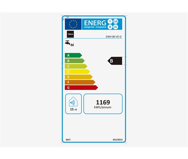 Termoacumulador TEKA EWH 80 VE-D 80 litros Branco