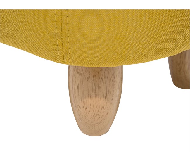 Beliani Pufe animal PIGGY Amarelo