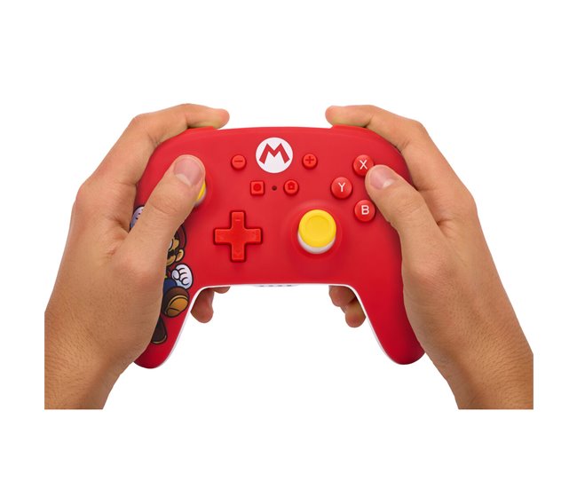 Controlo remoto sem fios para videojogos MARIO Vermelho