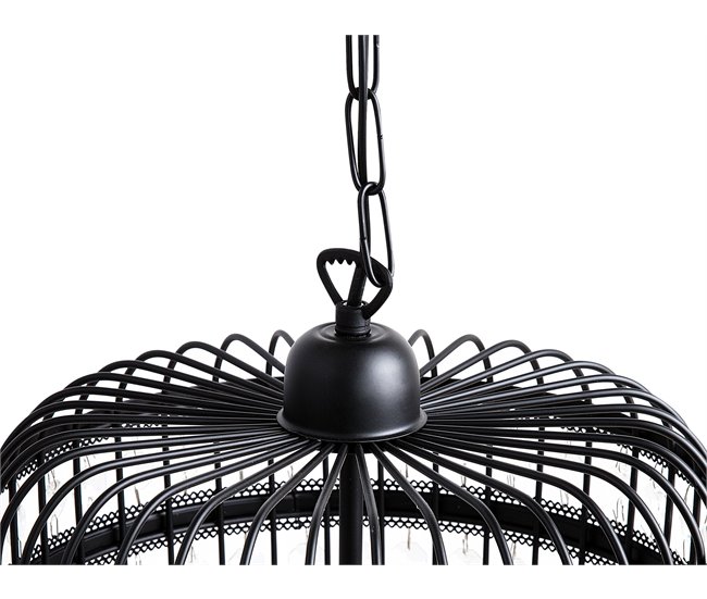 Beliani Candeeiro de tecto CELON Preto