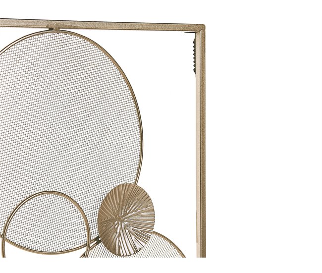 Beliani Decoración de pared TUNGSTEN Dourado