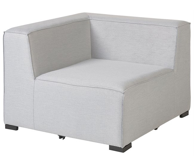 Beliani Conjunto lounge AREZZO Cinza Claro