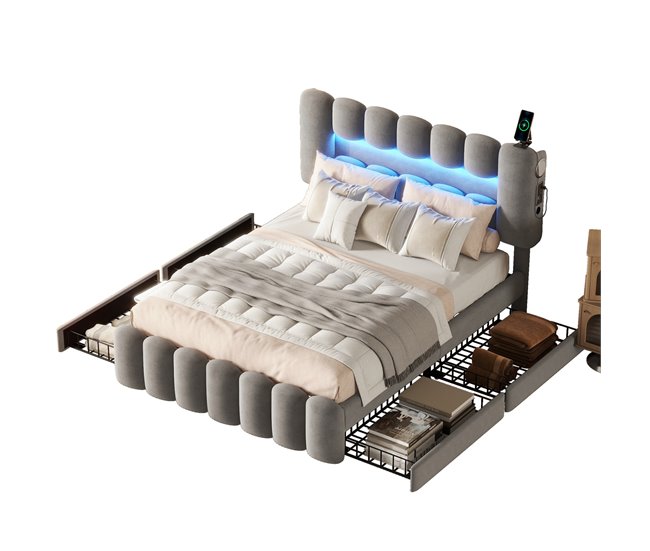 Cama com gavetas 222x140