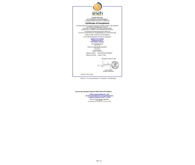 Moto Elétrica JOYOR S8E - Motor 800W bateria 48V26AH Preto