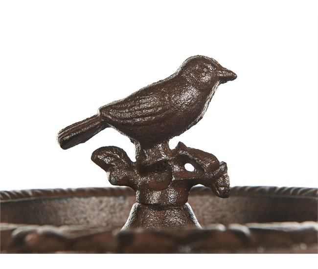 Beliani Fuente de bano para pájaros SWALLOW Castanho