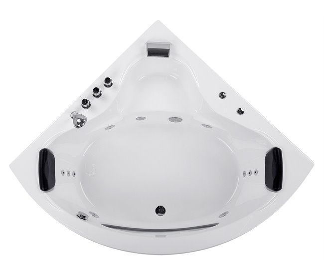 Banheira de interior Beliani TOCOA 138x190 Branco