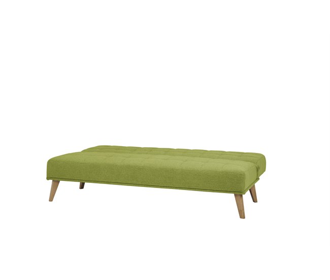 Sofá cama de tecido OLIVIA Verde