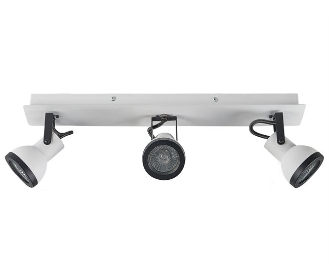 Beliani Iluminação de tecto BARO Branco