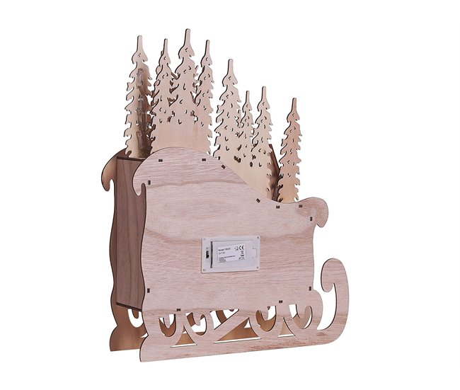 Beliani Figura decorativa IMPALA Castanho