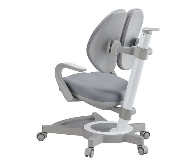 Cadeira de secretária para crianças Partille regulável [en.casa] Cinza