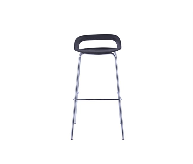 Banco alto STAR fixo 86,5 cm de alto Preto