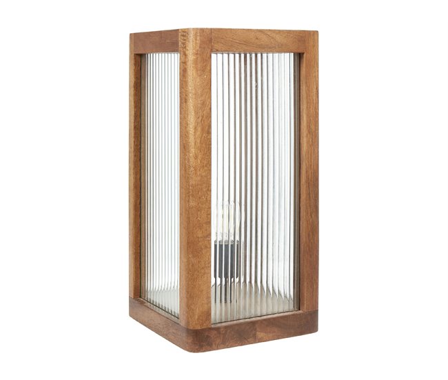 Beliani Candeeiro de mesa KOLIDAM Castanho